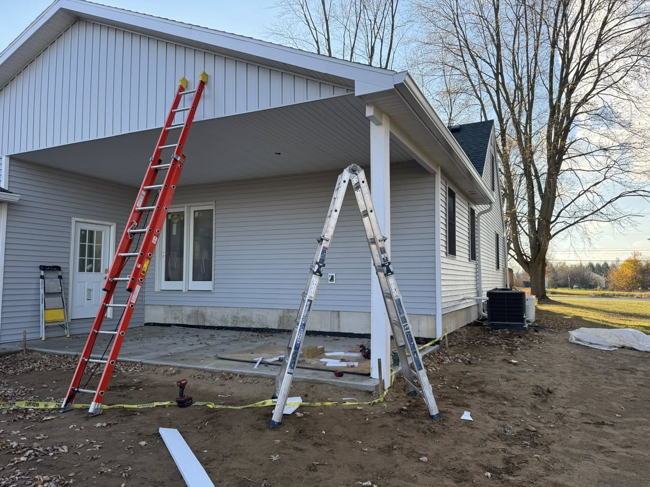New construction — siding and exterior finish on new home build